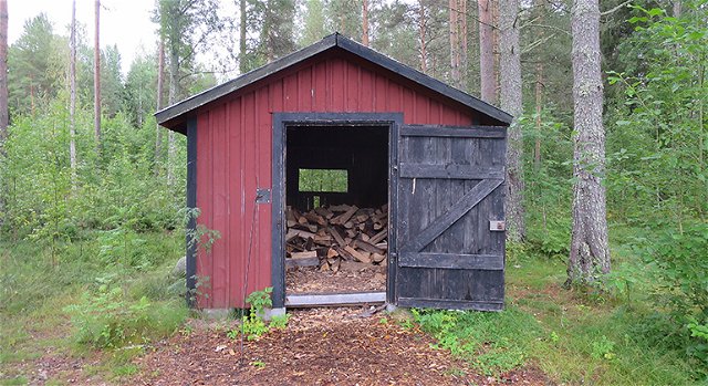 Wood shelter Selets bruk