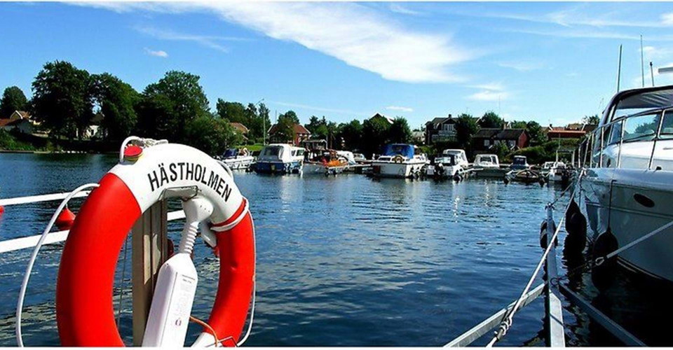 Hästholmen gästhamn. 
Etapp: Ödeshög-Omberg, Signaturled. 
Ödeshög. 