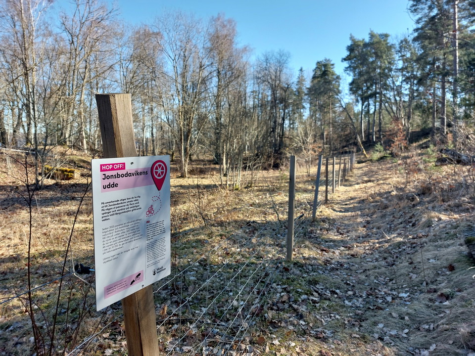 Stig utmed ny beteshage