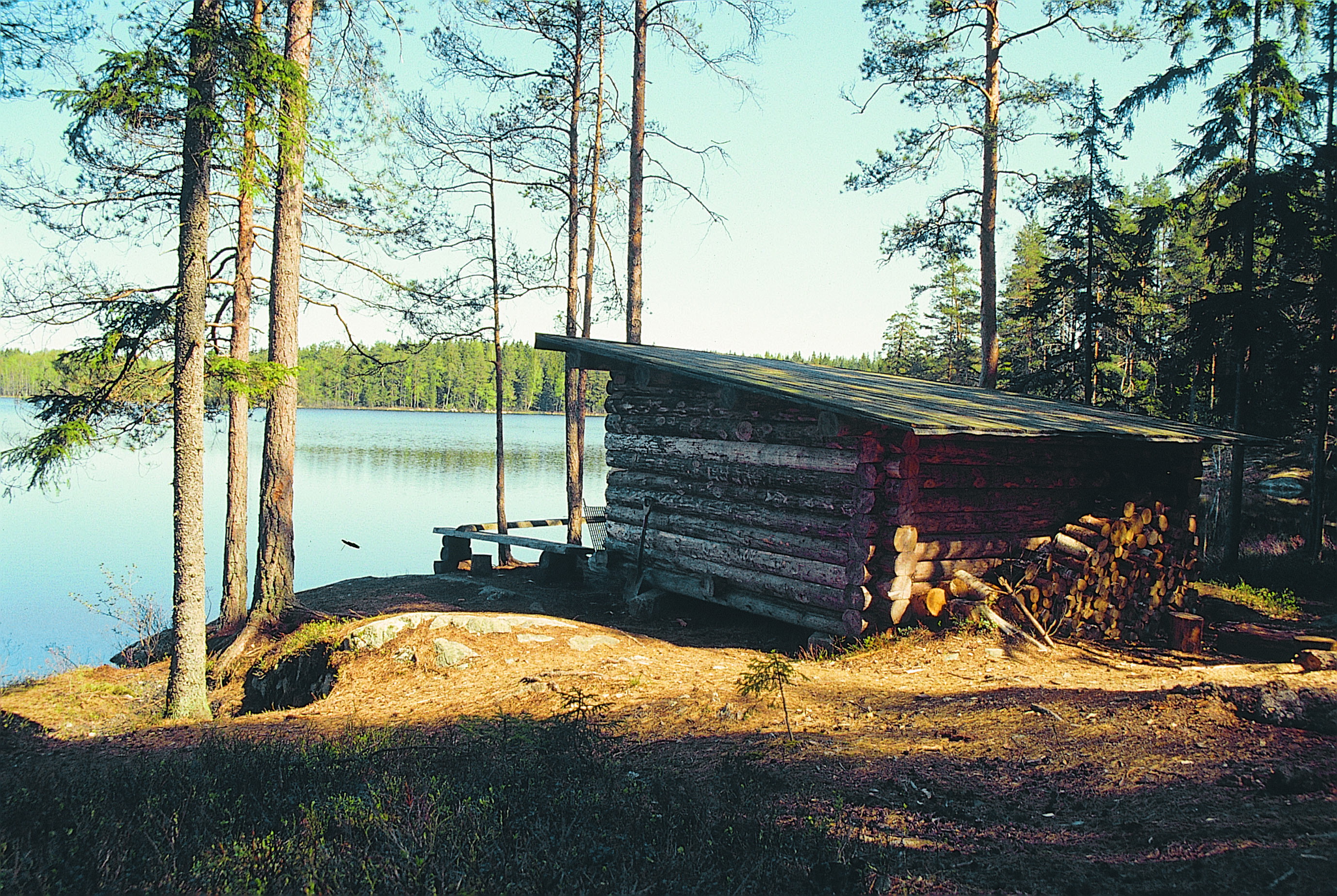 Vindskydd vid Skönnarbosjön