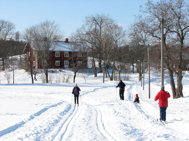 Skidspår, 1 km