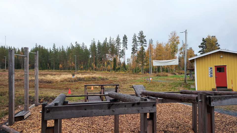 Utegym intill Los Elljusspår