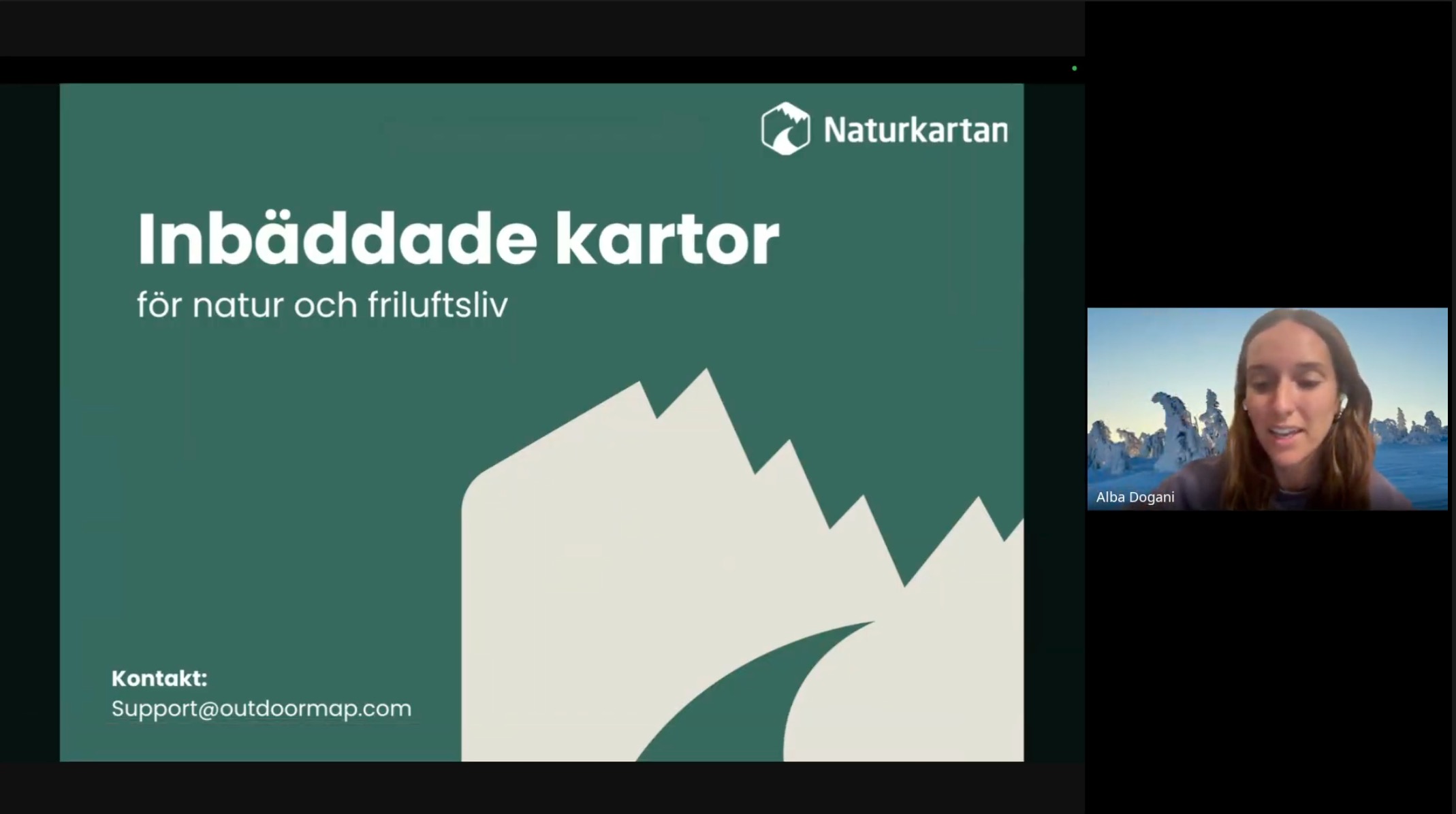 Webbinarium: Inbäddade kartor för natur och friluftsliv