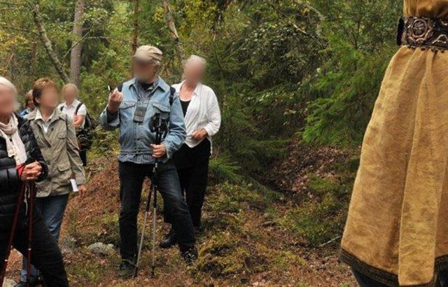 Skogsglänta med myrstack - Livstens-leden