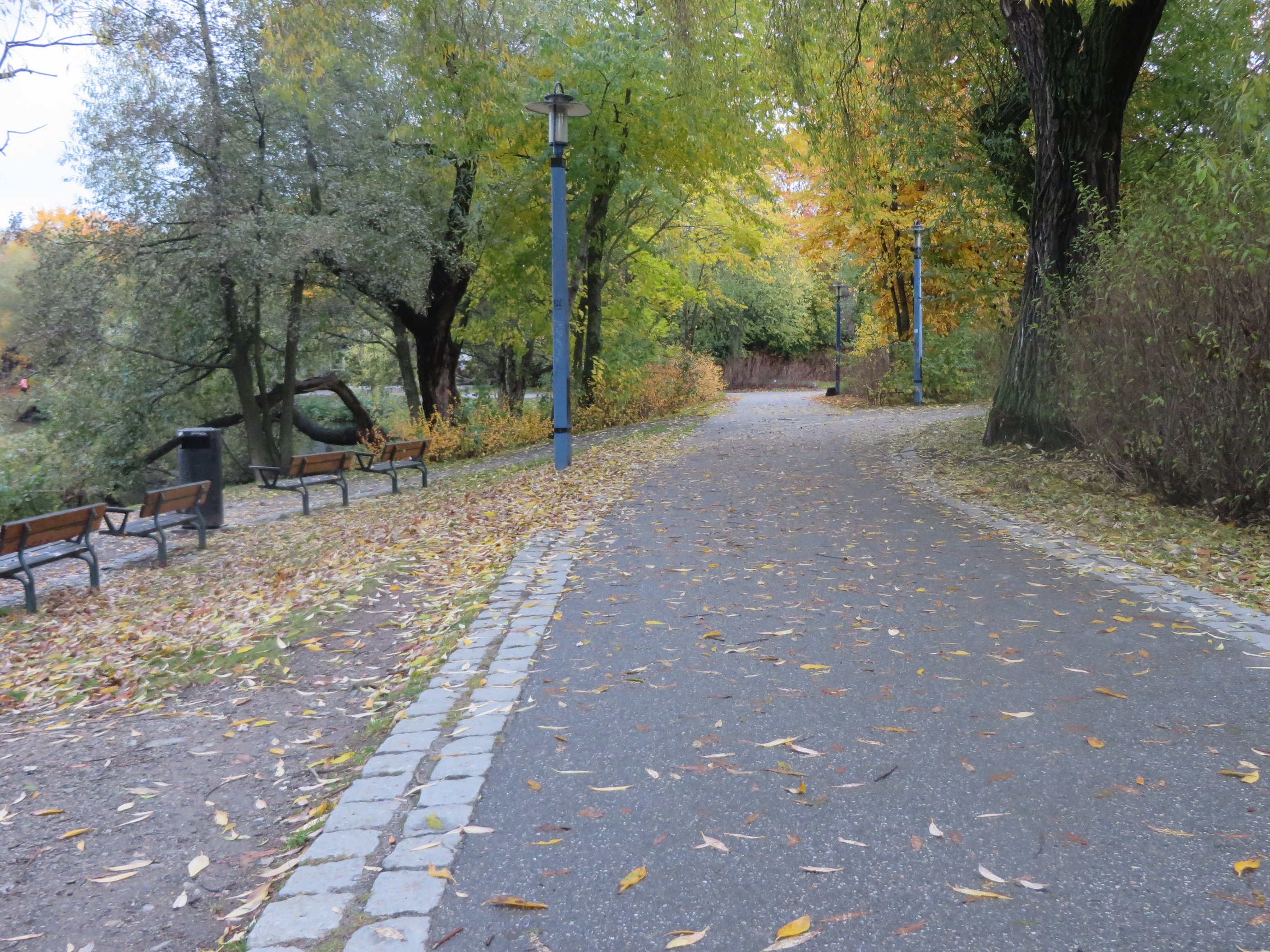 Cykelvägen i närheten av Liljeholmen
