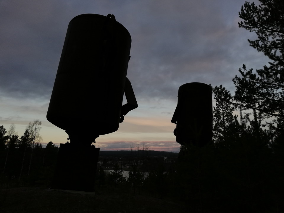 Kanske är det hit vi vandrar. Toppen av Nabbaberget