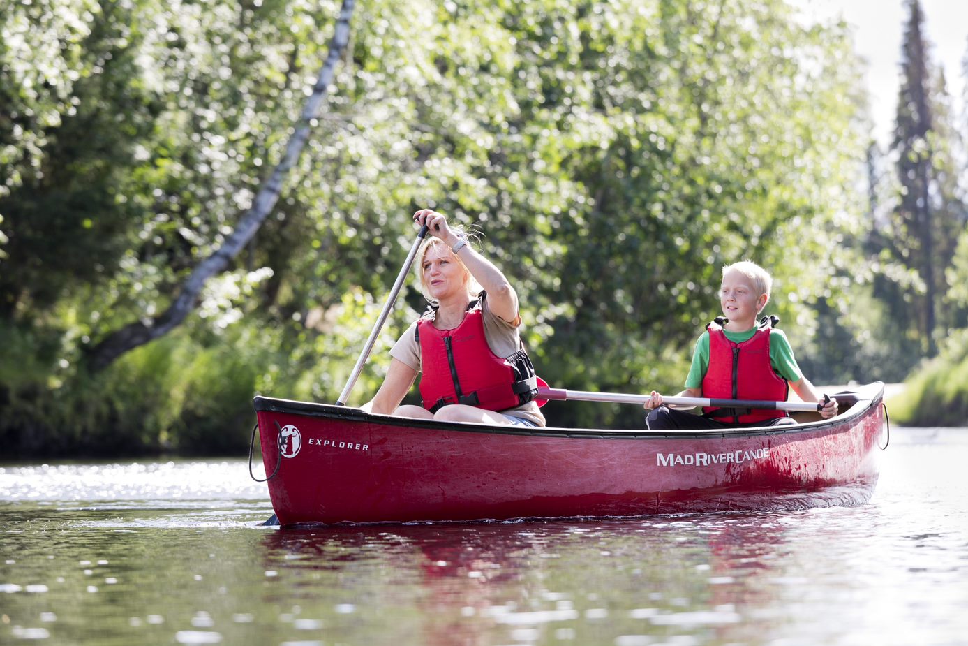 Canoeing i Öreälven.