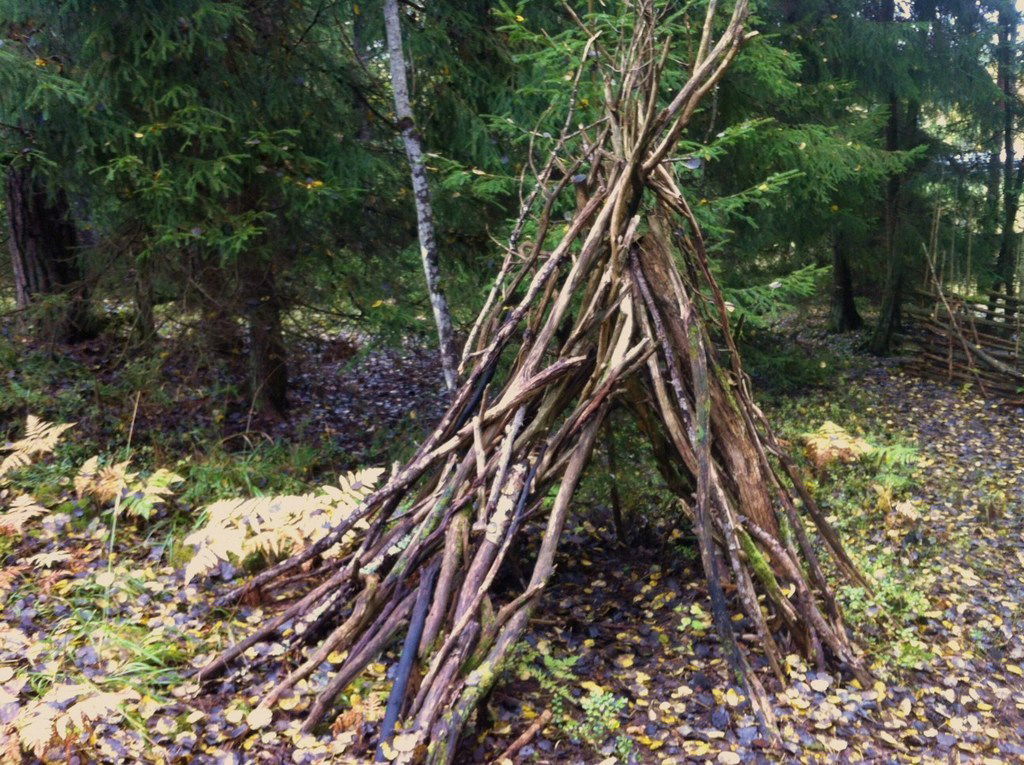 Många barn bygger på kojan med tiden.