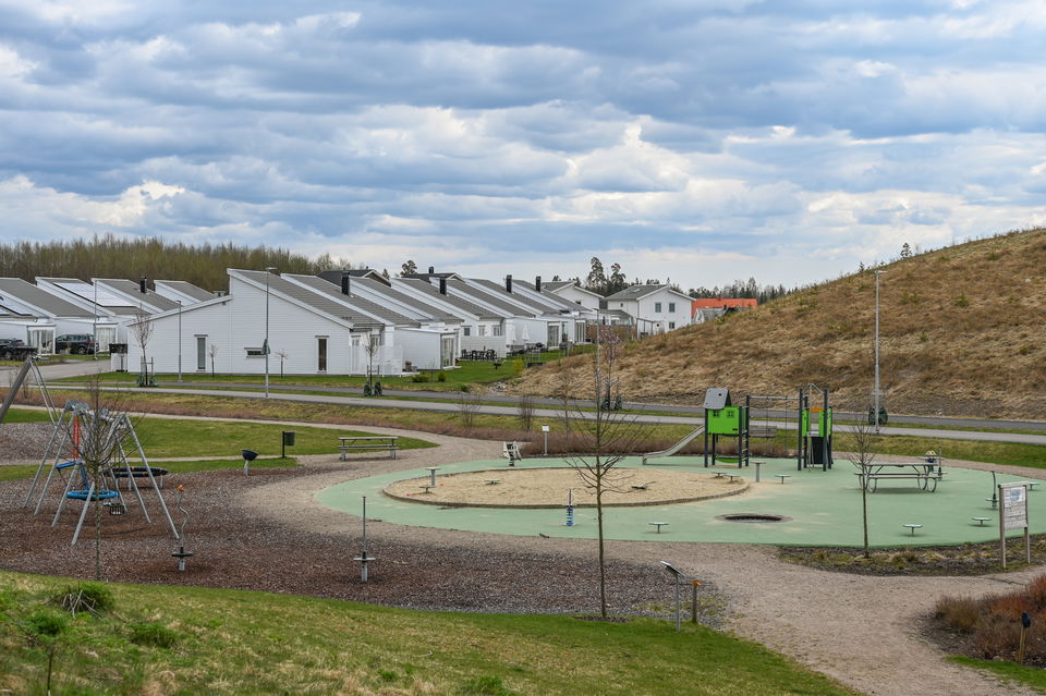 Vy över hela lekplatsen