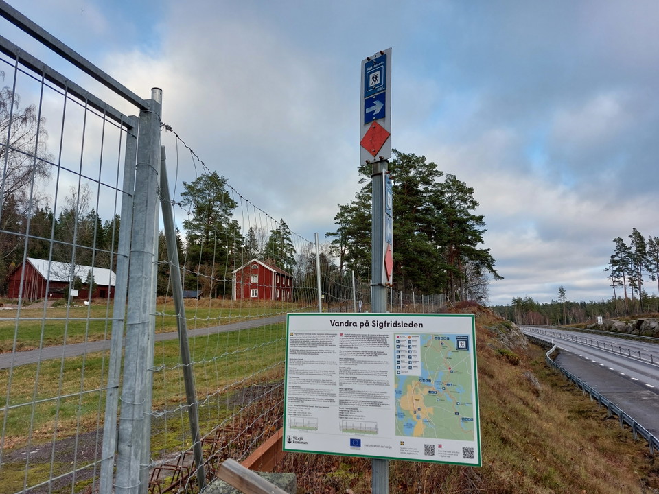 Sigfridsleden passerar förbi