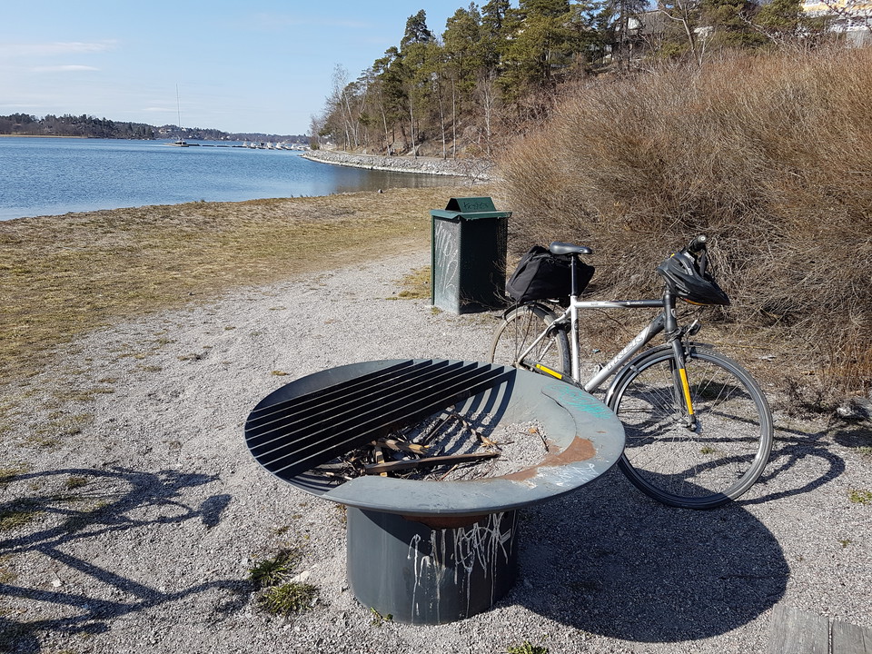 Grillplats Islingeviken. Foto Lidingö stad.