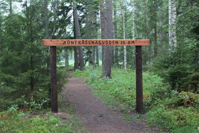 Exercise track around Råssnäsudden