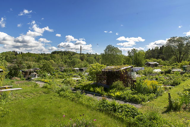 Utblick över kolonilotterna, Tysta platser, Rågsved