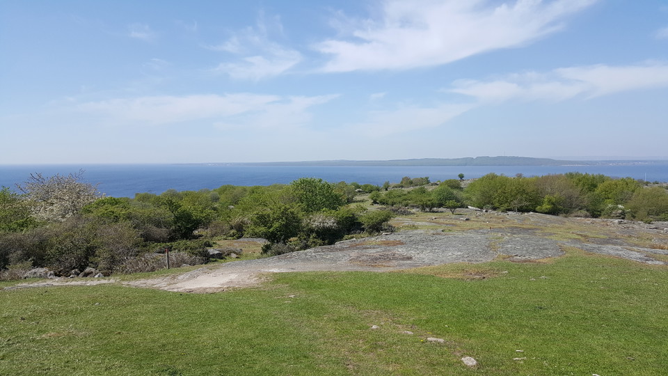 Utsikt från fyren på Hanö. 2018-05-10. Foto Länsstyrelsen