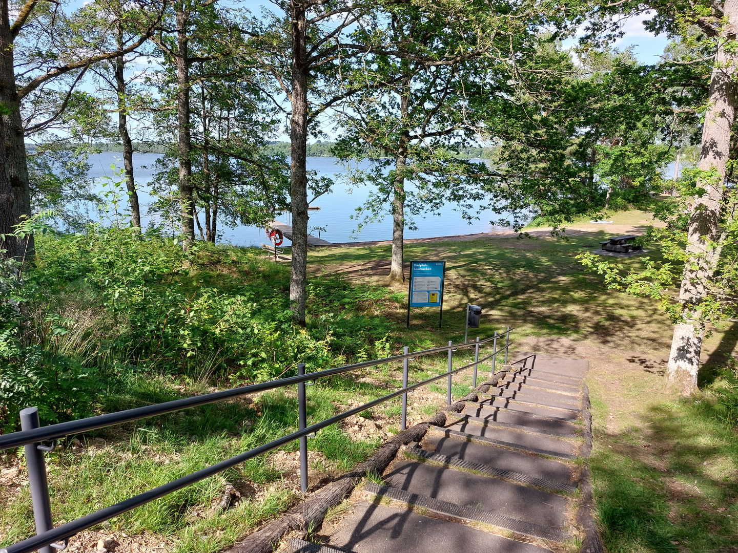 Nytt trappräcke över rullstensåsen
