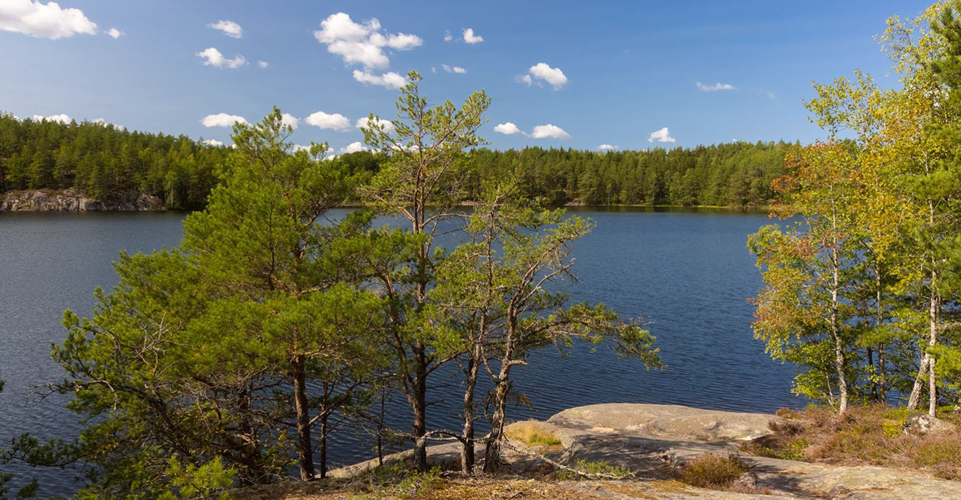 Utsikt över Skirsjön, Vikbolandet.