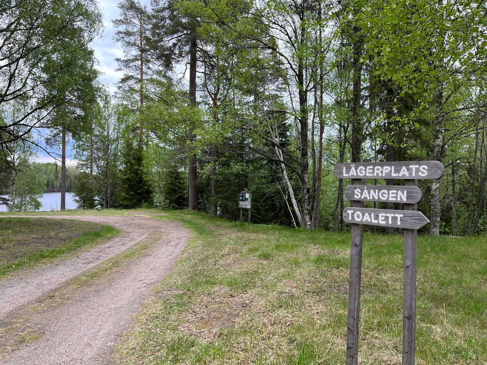Skylt Lägerplats Sången
