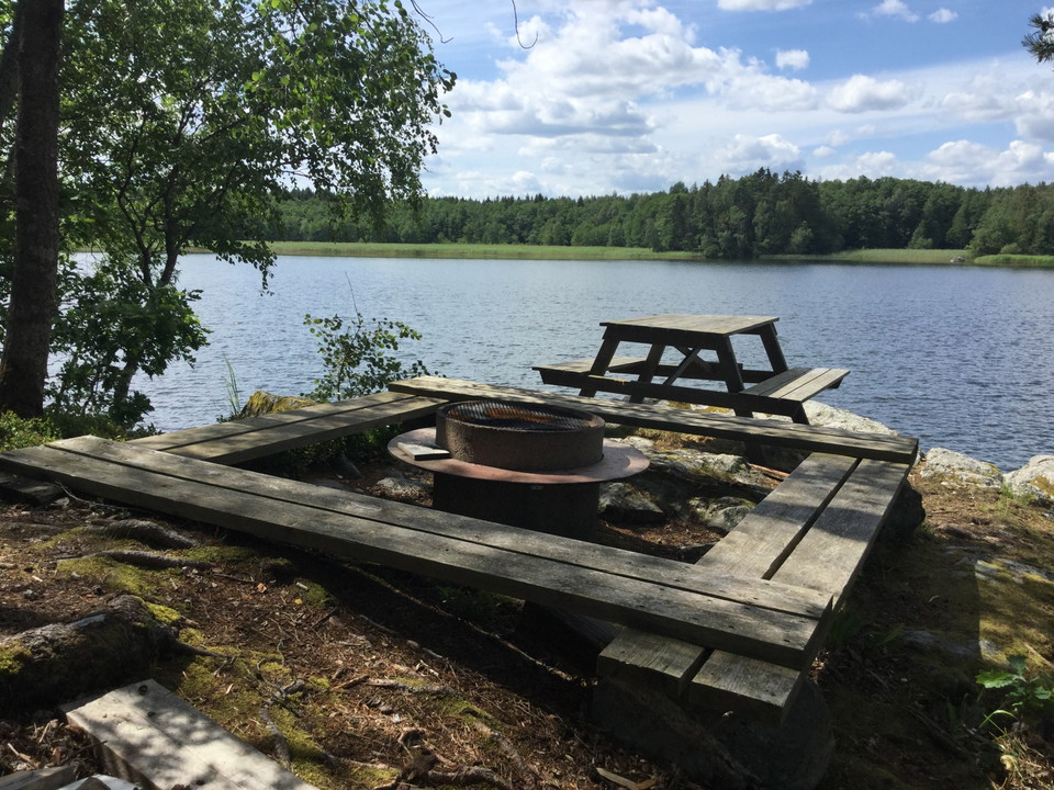 Rastplats på norra udden.