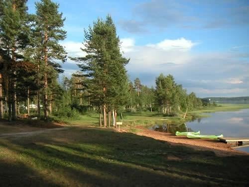 Badplats vid Ore Fritidsby och camping, Furudal