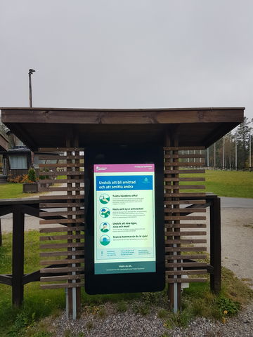 Digital informationstavla Södra berget Ängen