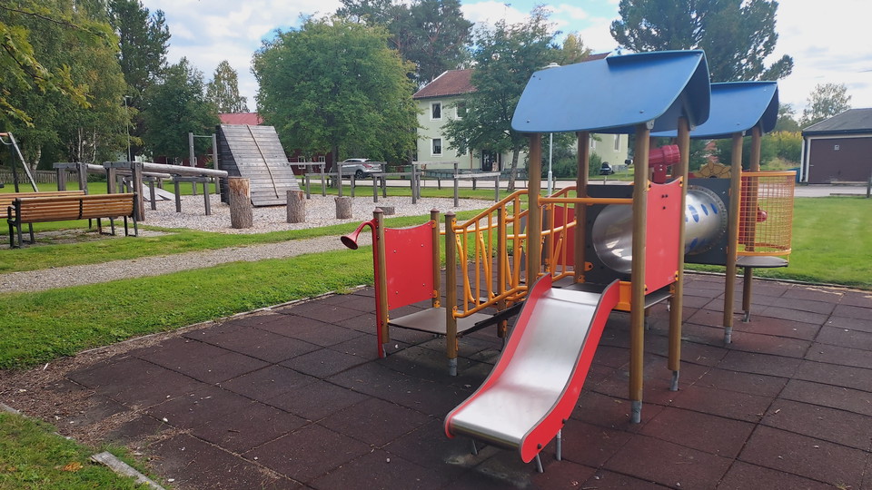 Lekpark i centrala Ramsjö