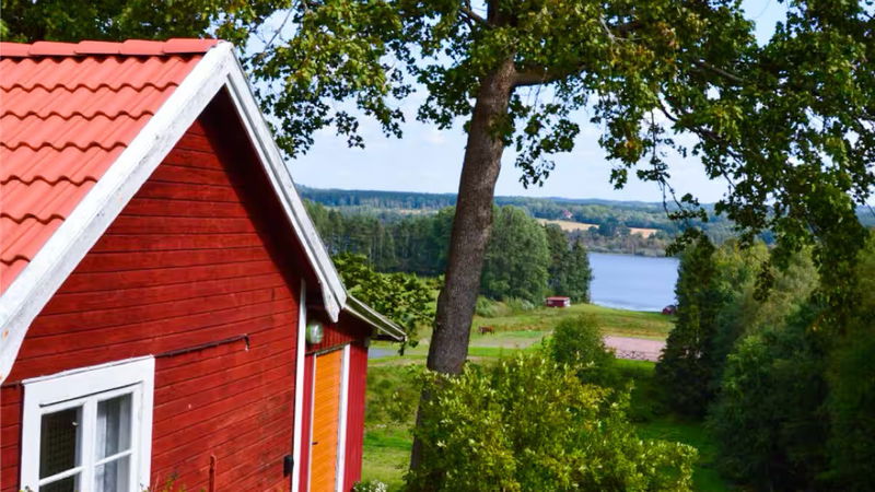 Stuga vid sjön Ralången, Ralingsås. 