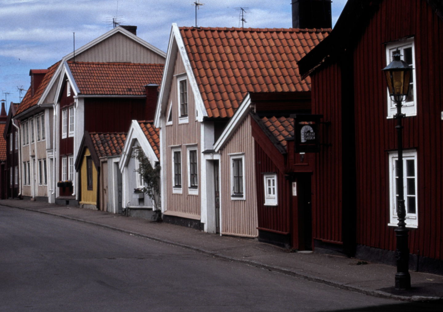 Gamla hus i stadsdelen Kattrumpan