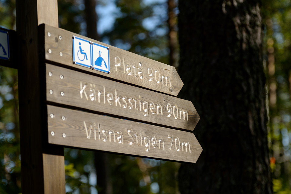 Bild på vandringsskyltar
