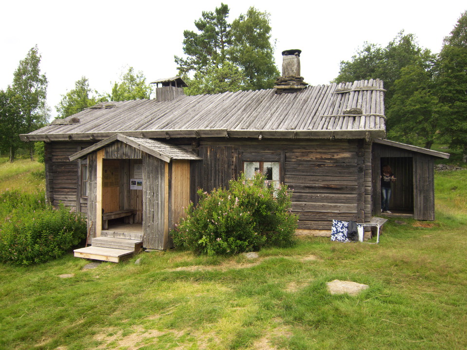 Ritamäki finngård i Lekvattnets socken, den sist bebodda rökstugan i finnskogen.