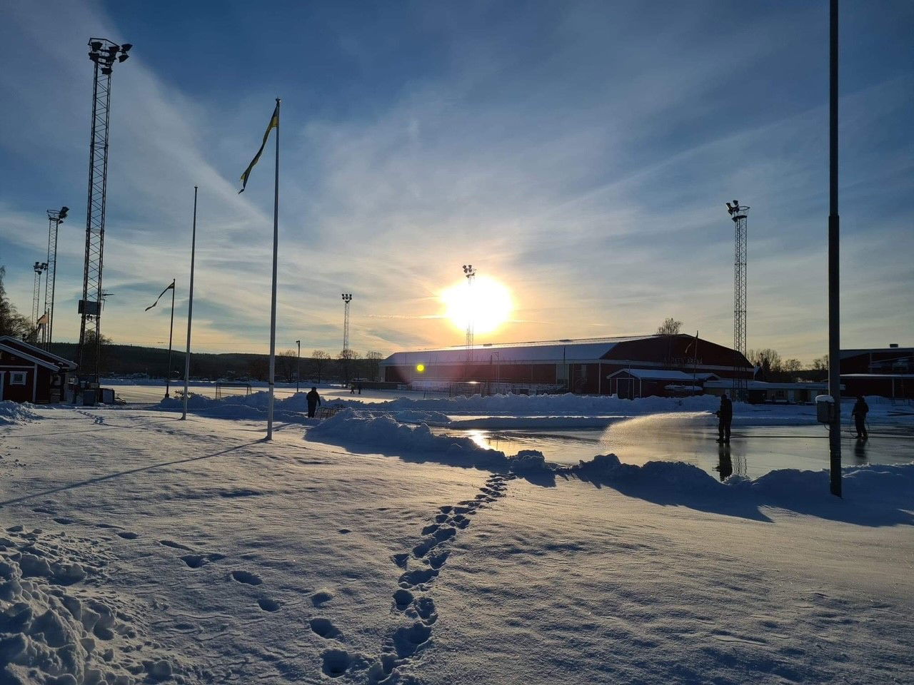 Vy över Herosfältet vinter