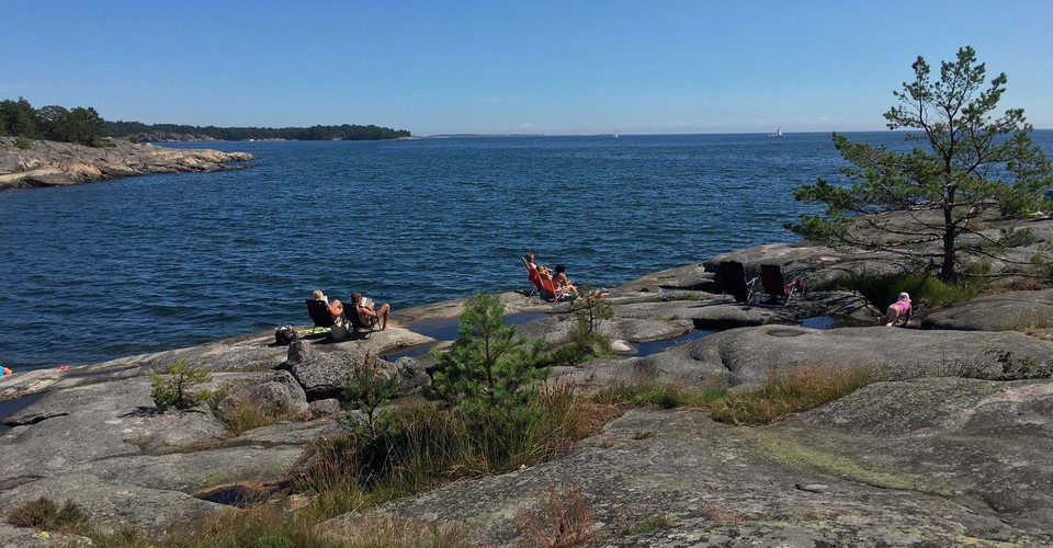 Havsutsikt vid Eköns naturreservat Etapp: Gryt rundslinga, Valdemarsvik