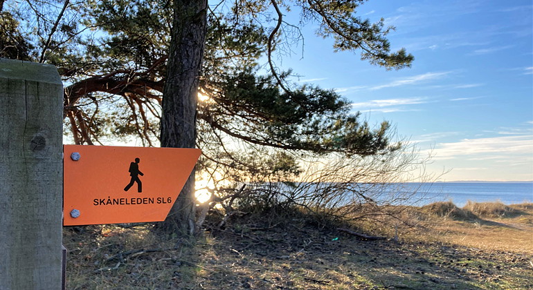Skåneleden går genom reservatet.