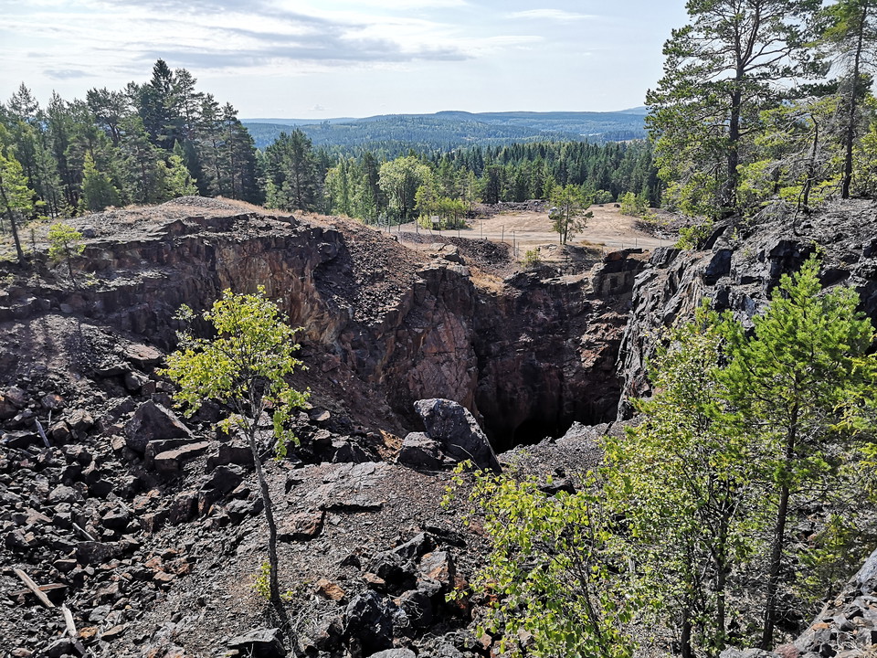 Vy över gruvområdet