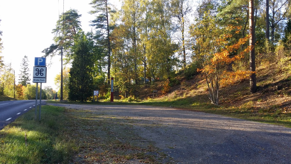 Stor grusparkering