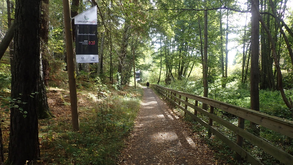 Lidingöloppsspåret mellan Trolldalen och Kyttinge. Foto Lidingö stad