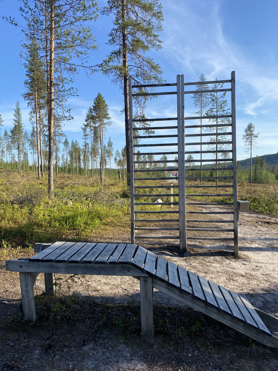 At the starting spot