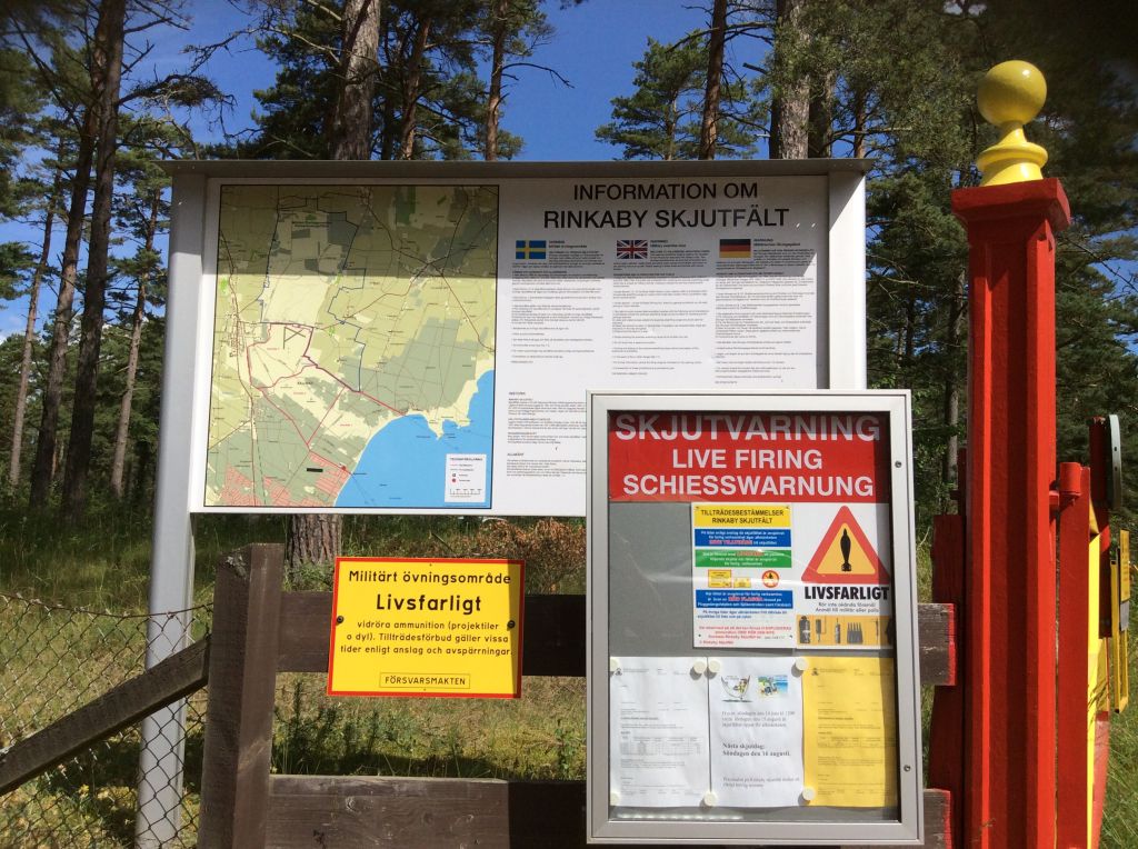 Information om skjutfältet