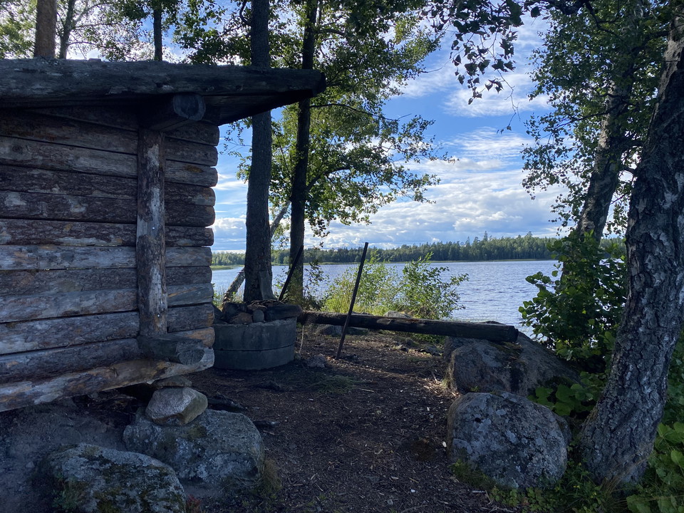 Vindskydd i Toftsjön Surahammar