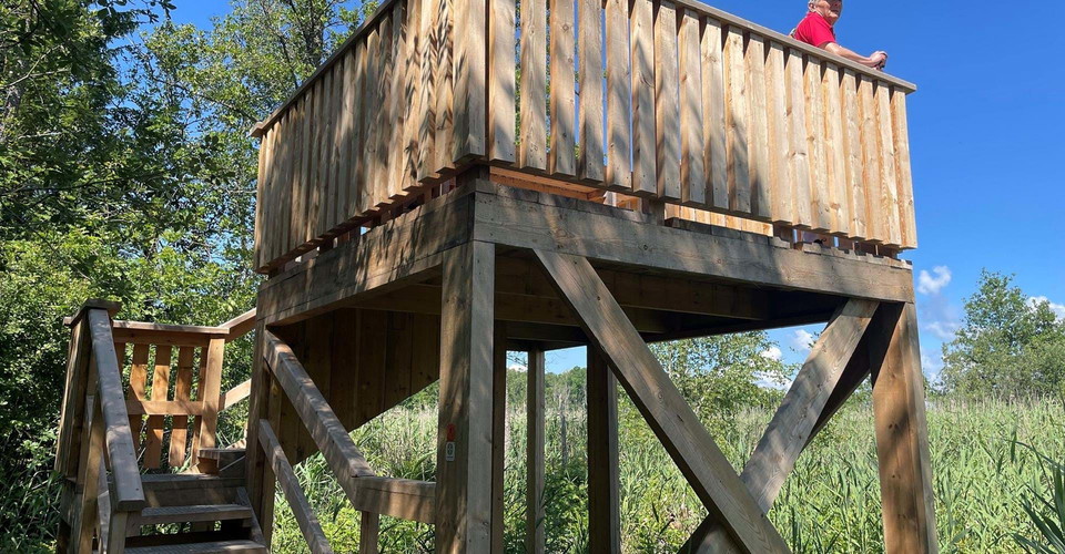 Fågeltorn Knäppeviken
Etapp Motala - Borensberg, Sjöbo-Knäppan runt
Motala