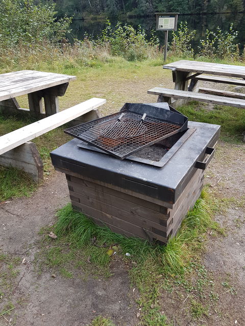 Grill med grillgaller