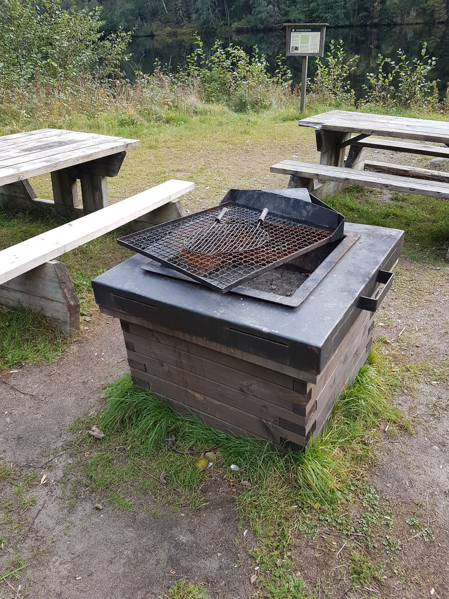 Grill med grillgaller