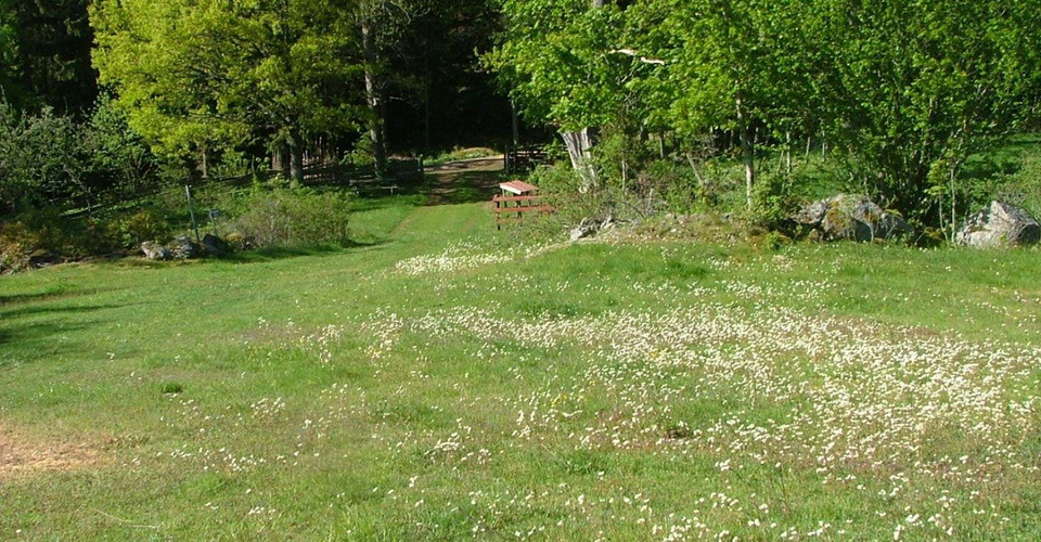Pestkyrkogården i Högmåla nära Norra Vi.
Etapp: Norra Vi runt.
Ydre