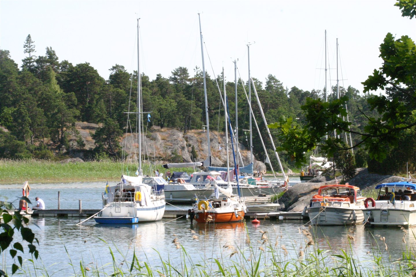 Båthamnen på södra Fifång.