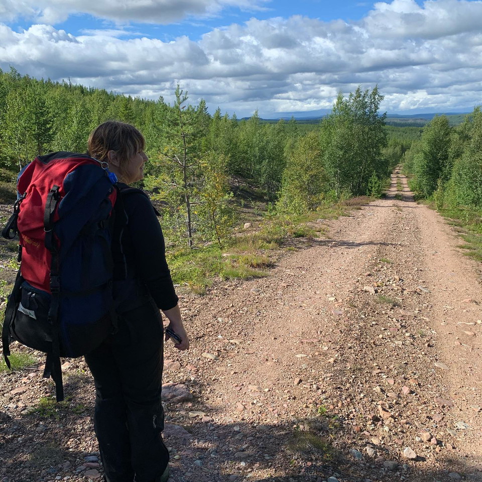 Skogsbilvägen mot Mölingdalsvallen
