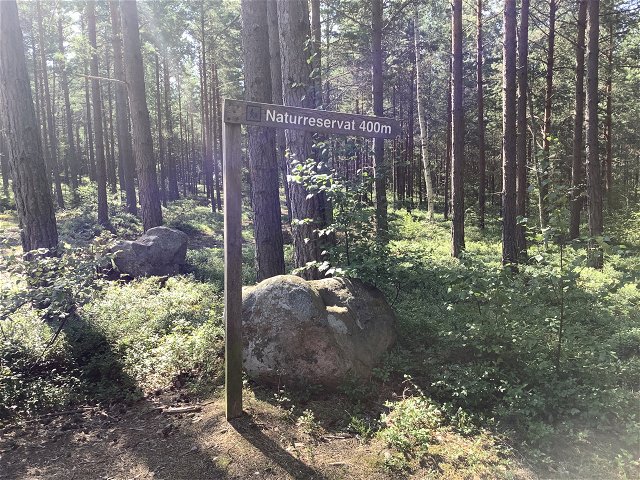 Hiking trail from the  parking lot, Adelsö-Sättra