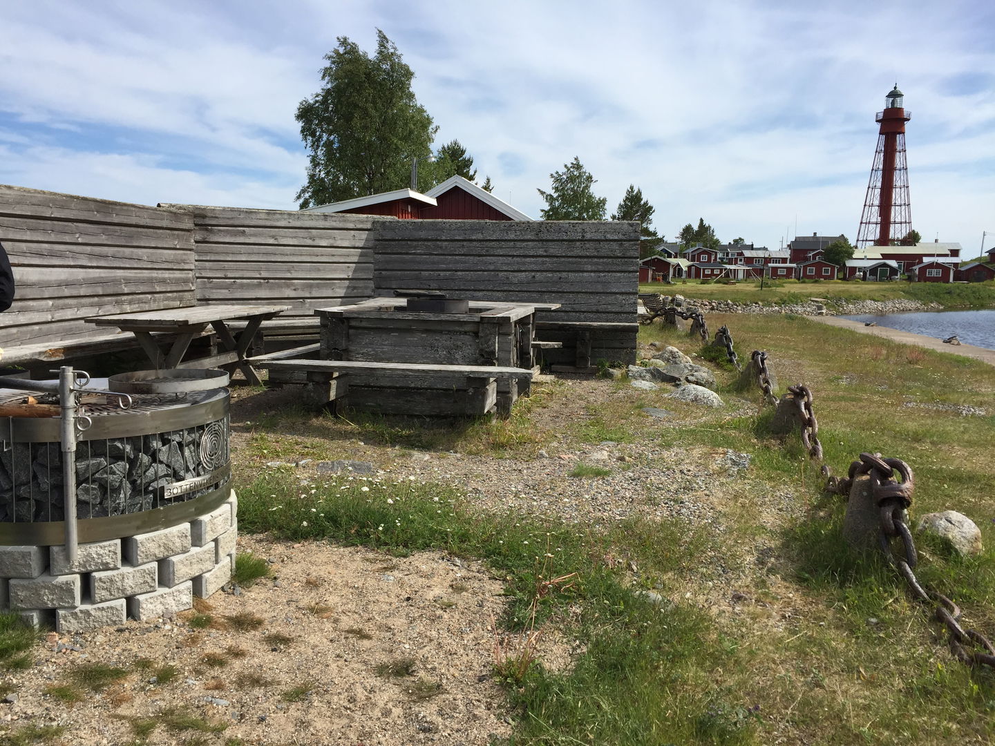 Grillplats på Pite-Rönnskär.