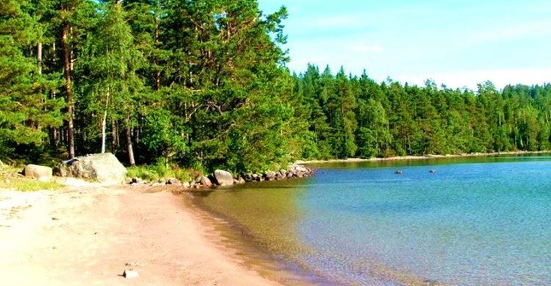 Torpa sand badplats. 
Etapp: Torpa Sand, Medevi, rundslinga. 
Motala. 