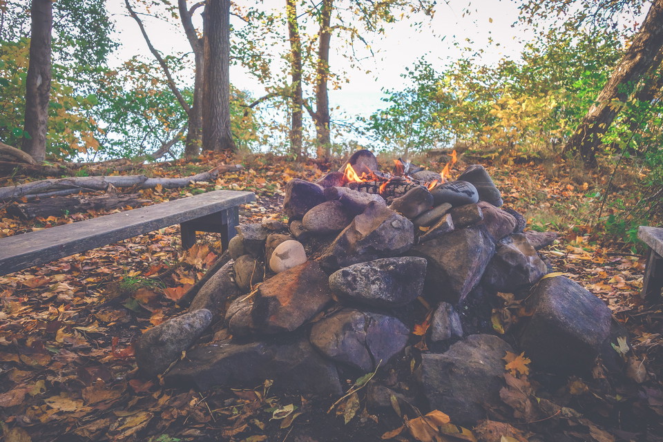 Grillplatsen vid Girabäcken