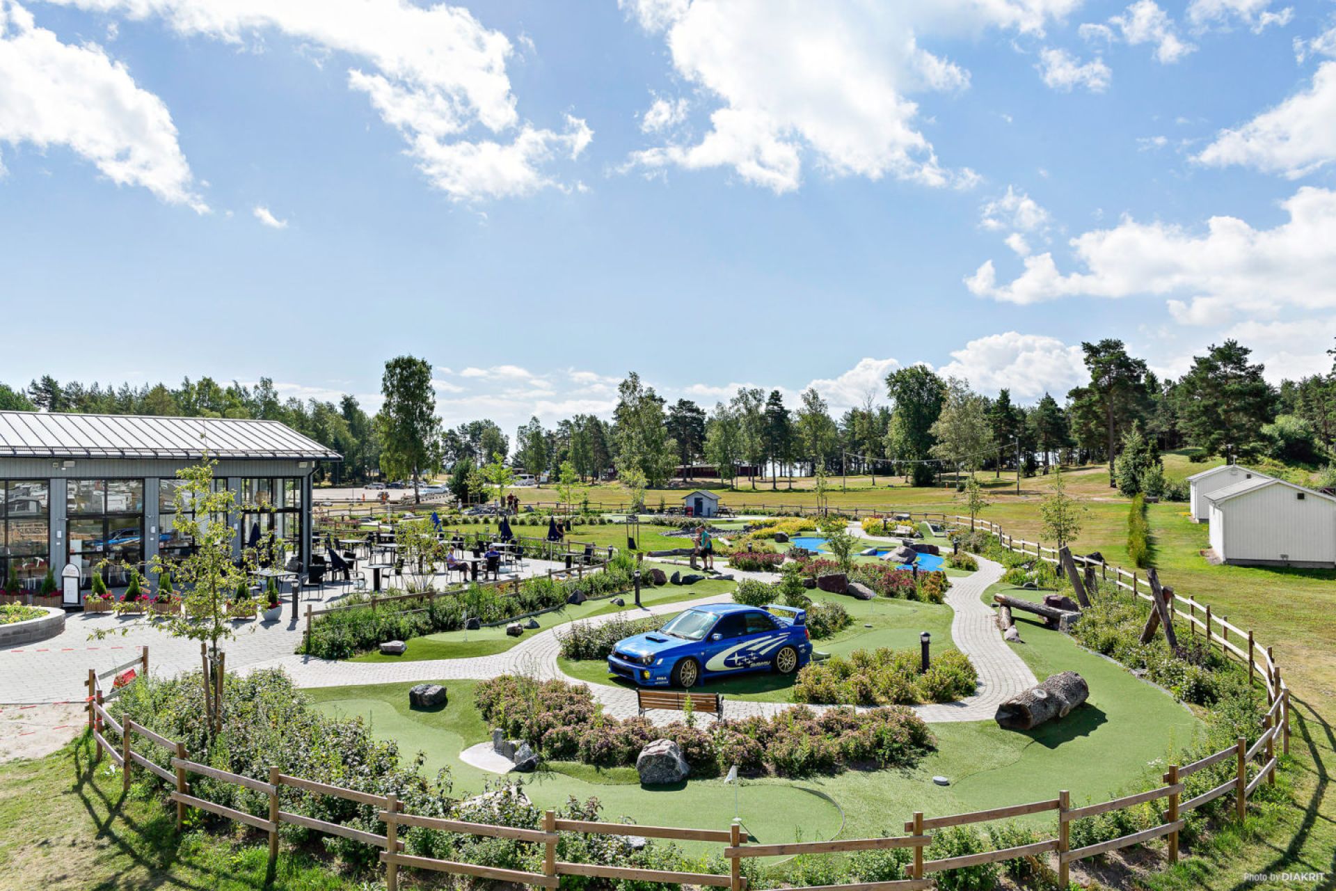 Miniature golf at Skutberget, First Camp Karlstad