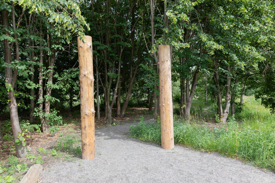 Vy över pumptracken. Slutet.